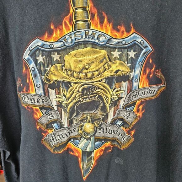 Black and Orange Short Sleeve Tees with Bold Biker Graphics - Picture 1 of 4